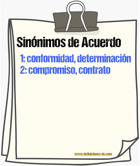 sinonimo de acuerdo|sinónimos de acuerdo significado.